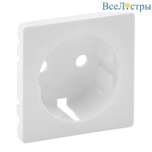 Лицевая панель Legrand Valena Life розетки с/з белая 755200