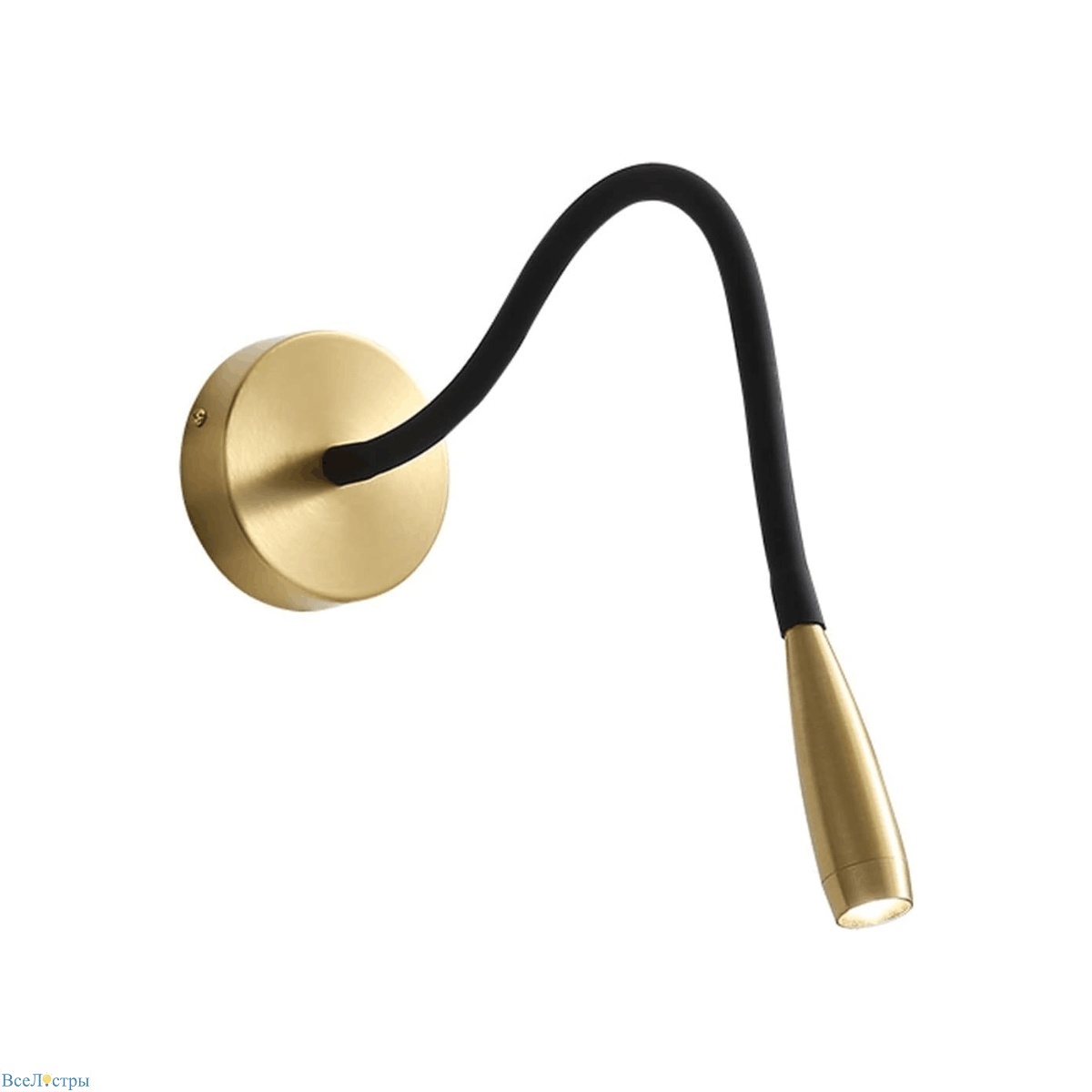 гибкое бра delight collection wall lamp wb015 gold