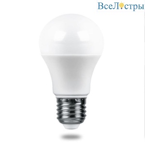Лампа светодиодная Feron E27 15W 6400K груша матовая LB-1015 38037