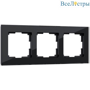 Рамка Werkel Favorit на 3 поста черный W0031108 4690389159787