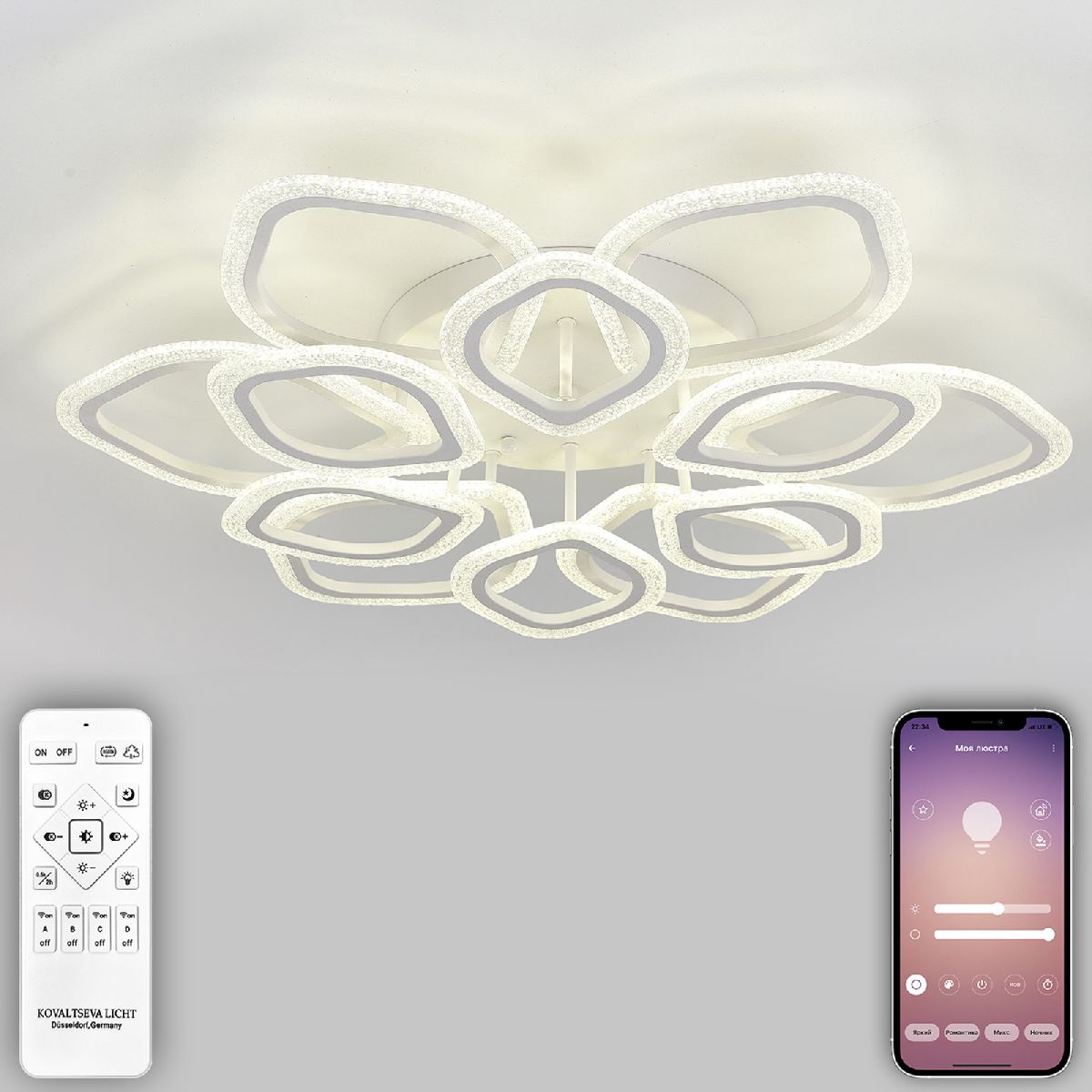 потолочная люстра natali kovaltseva angel led lamps 81193