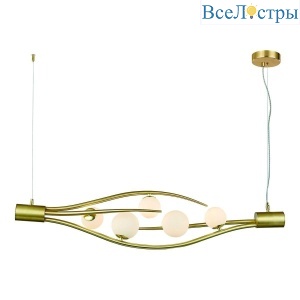 Подвесная люстра Indigo Flusso 11025/5P Gold V000230