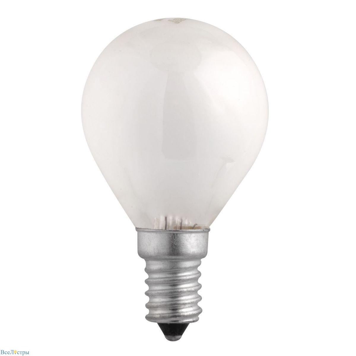 лампа накаливания jazzway e14 60w 2700k матовая 3320317