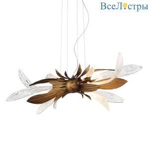Подвесная люстра Delight Collection RP168416-11 bronze/clear