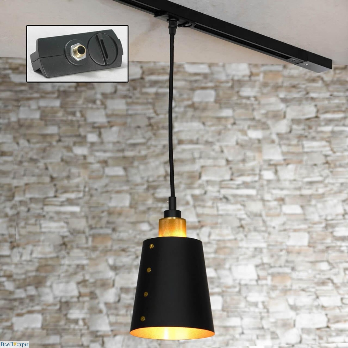 трековый светильник однофазный lussole loft shirley track lights lsp-9861-tab