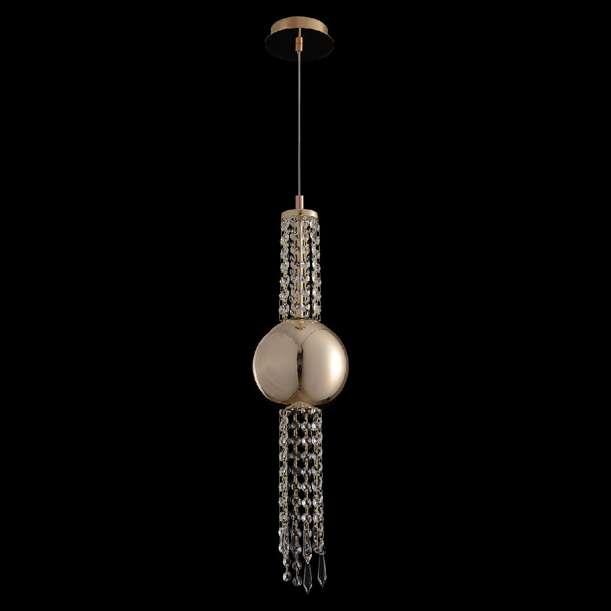 подвесной светильник crystal lux navajo sp3w led gold