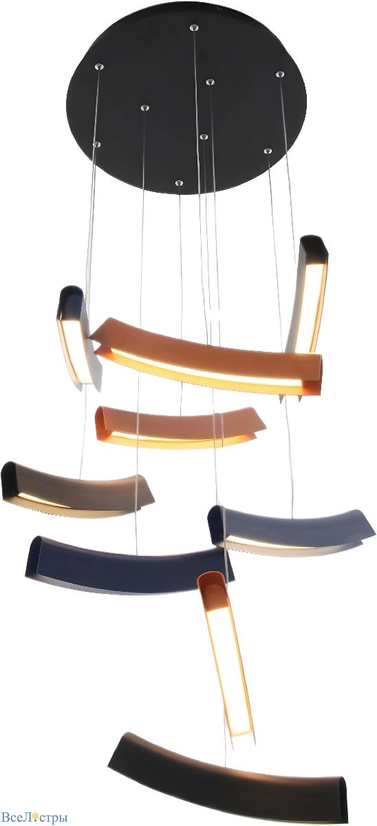 каскадная люстра mizi'en slim mz31505-9-multi