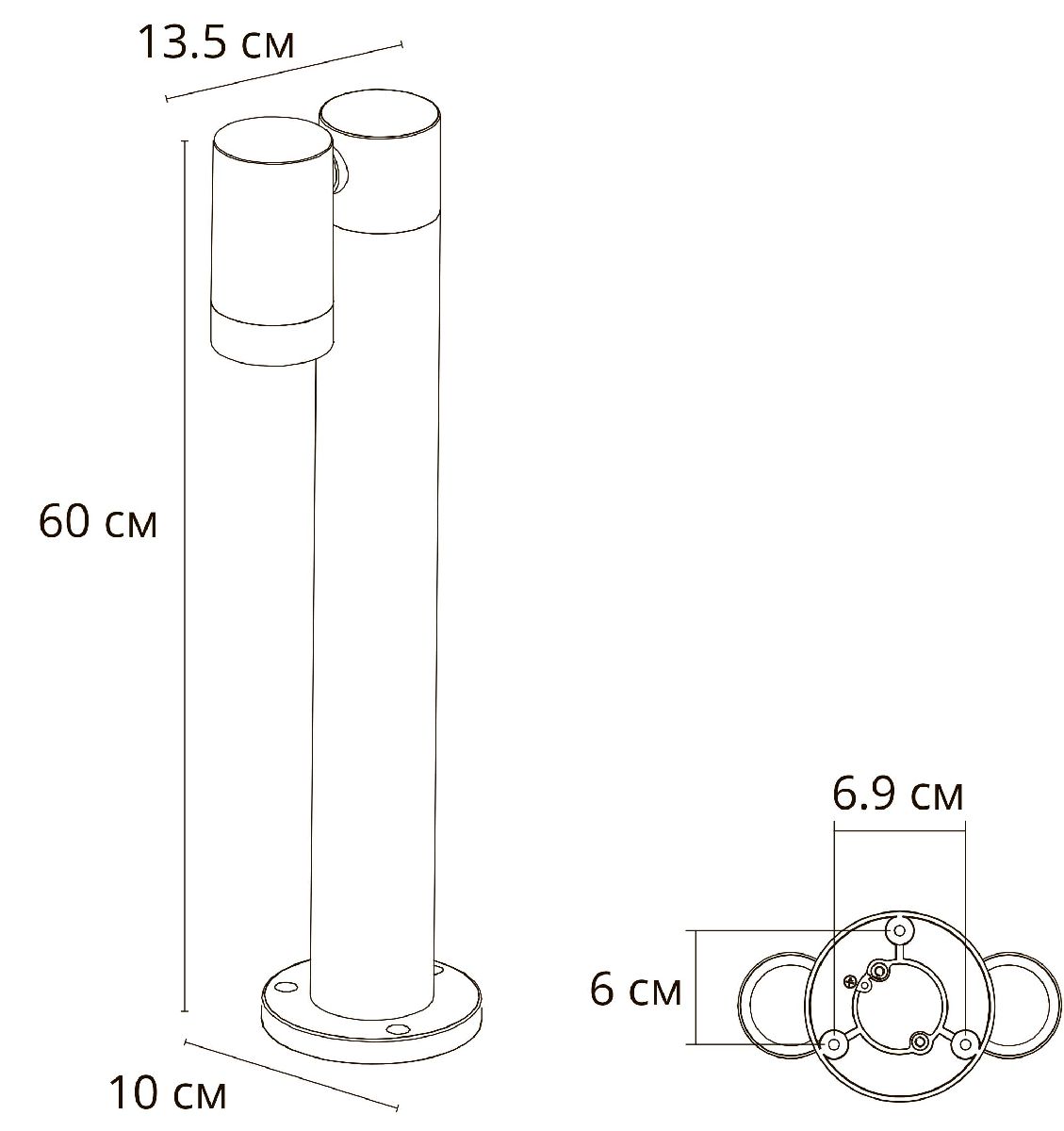 ландшафтный светильник arte lamp mistero a3302pa-1bk