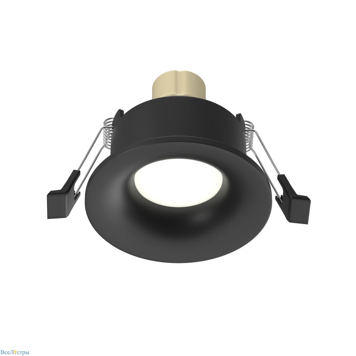 встраиваемый светильник maytoni technical slim dl027-gu10-b