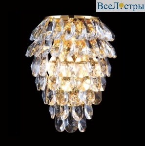 Настенный светильник Crystal Lux Charme AP3 Gold/Transparent