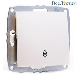 Выключатель Mono Electric Despina/ Larissa одноклавишный проходной жемчуг 500-002525-109