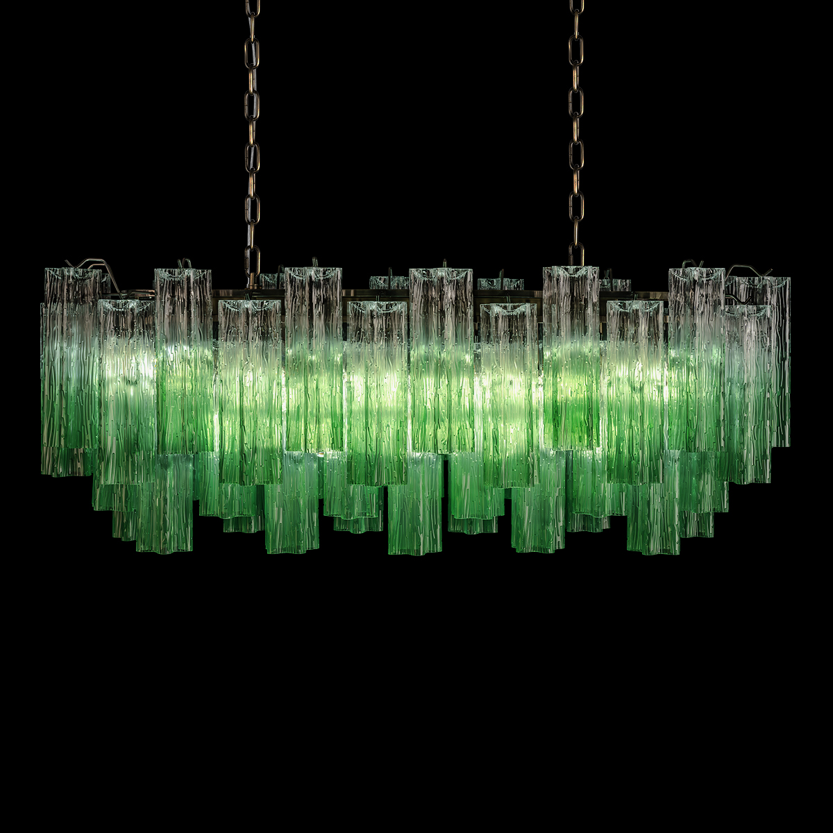 подвесная люстра loft it murano 10580/1000r clear green