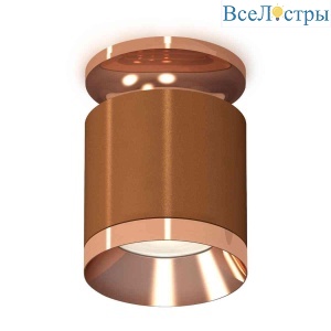 Комплект накладного светильника Ambrella light Techno Spot XS7404141 SCF/PPG кофе песок/золото розовое полированное (N7930, C7404, N7035)