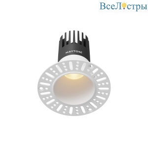 Встраиваемый светильник Maytoni Dip DL120-10W-2.7K-TRS-W
