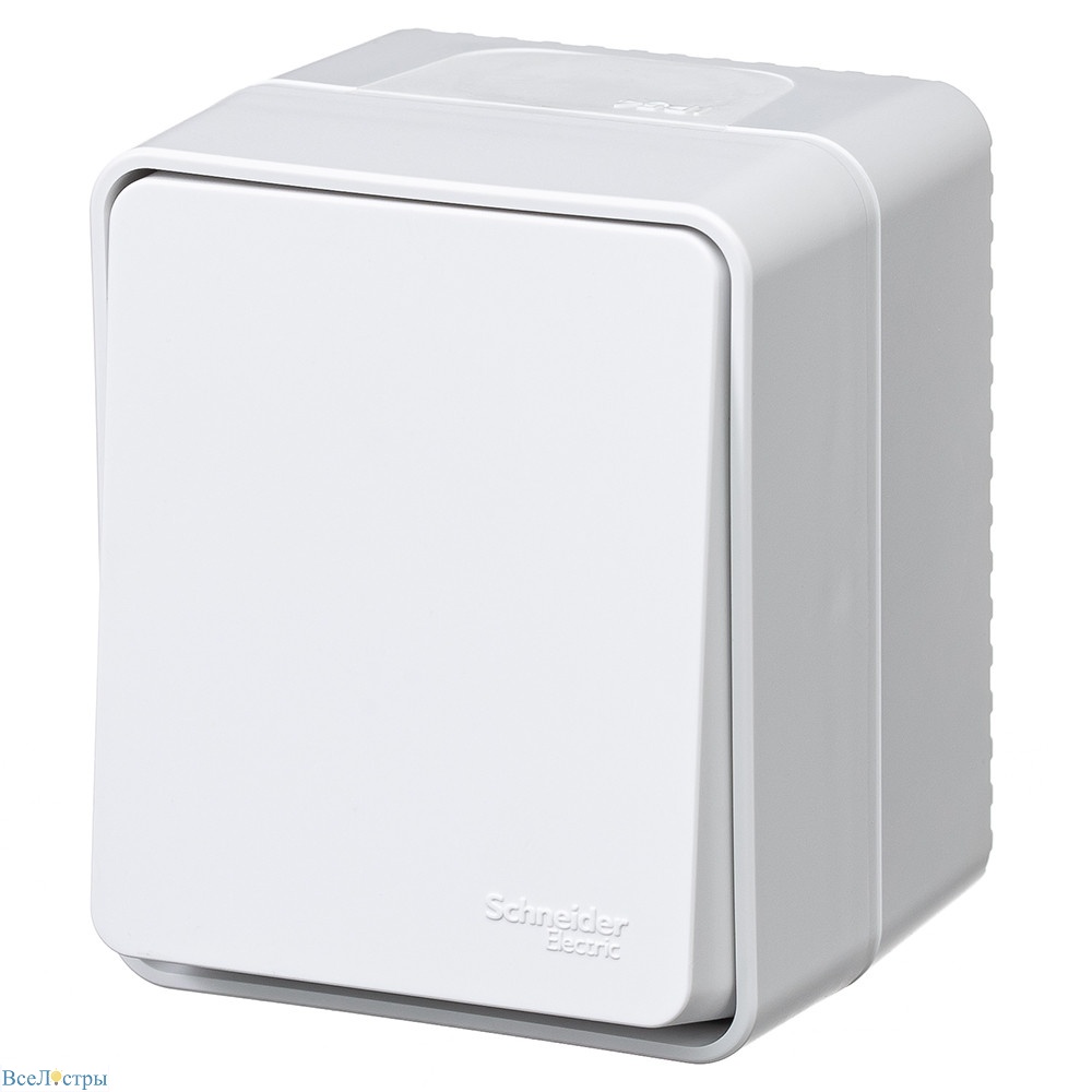 выключатель 1-клавишный наружный systeme electric atlasdesign profi54 atn540115