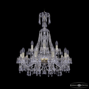 Подвесная люстра Bohemia Ivele Crystal 1403/10+5/240/XL-80 G