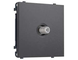 Комплект механизма TV розетки SAT SIGMA Антрацит серый 5-2400MHz 3.5dB QUANT PRO Ambrella Volt MS663050 (SP6630, PR215)