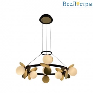 Подвесная светодиодная люстра iLedex Savage C4641-9 MBK+SGD