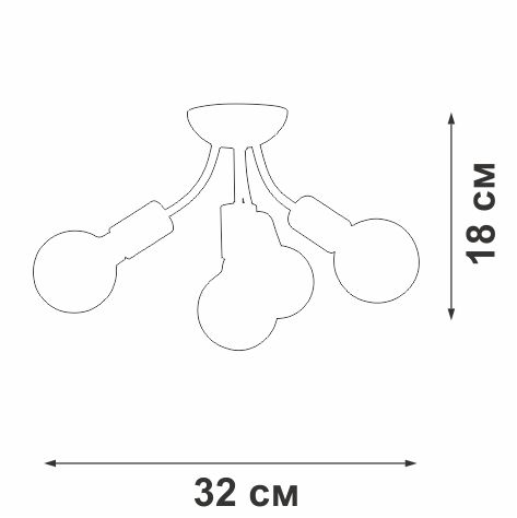 потолочная люстра vitaluce v3927-0/4pl