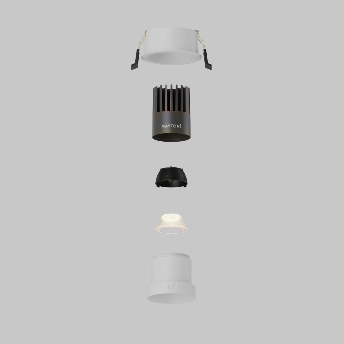 встраиваемый светильник maytoni technical dip dl116-10w-3k-w