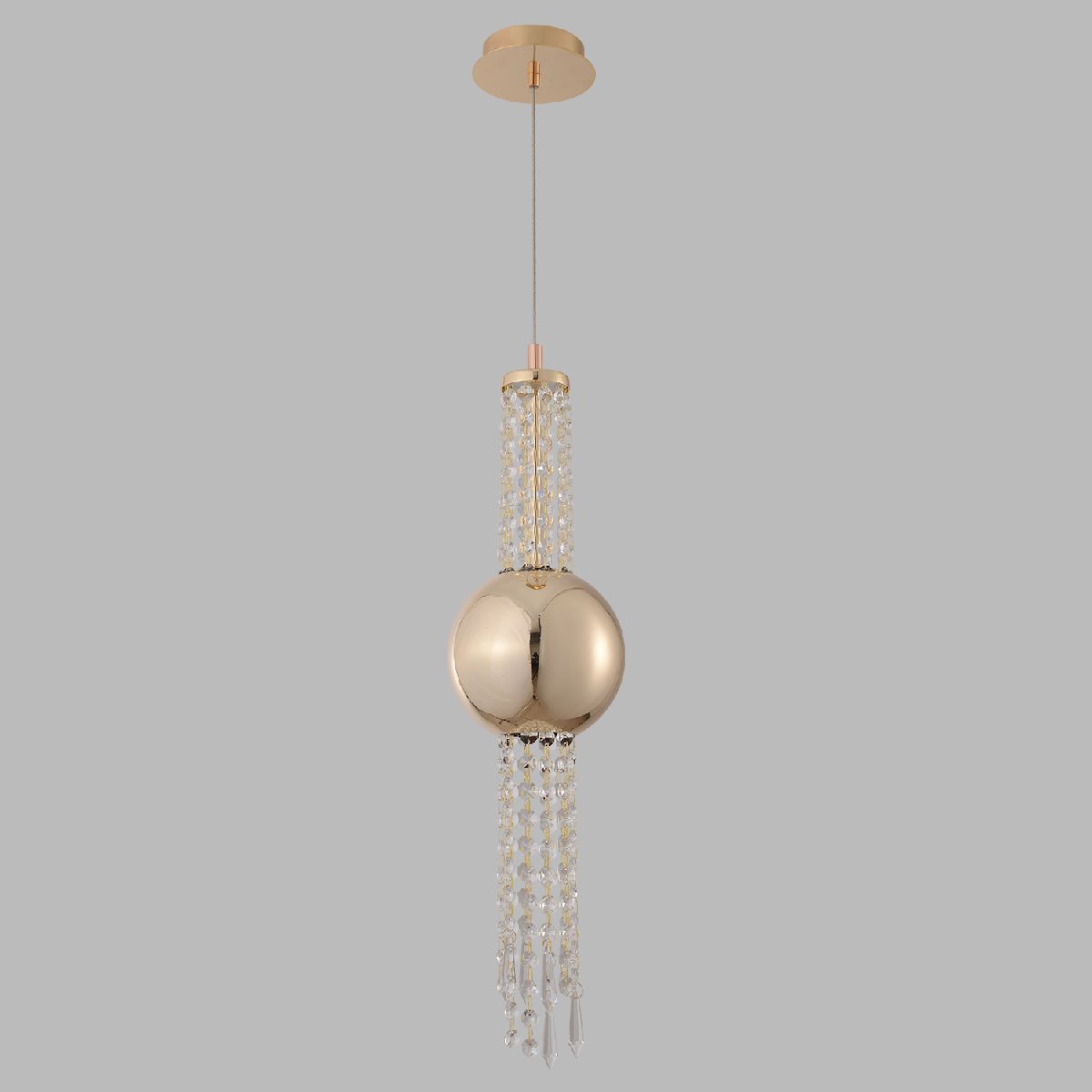 подвесной светильник crystal lux navajo sp3w led gold