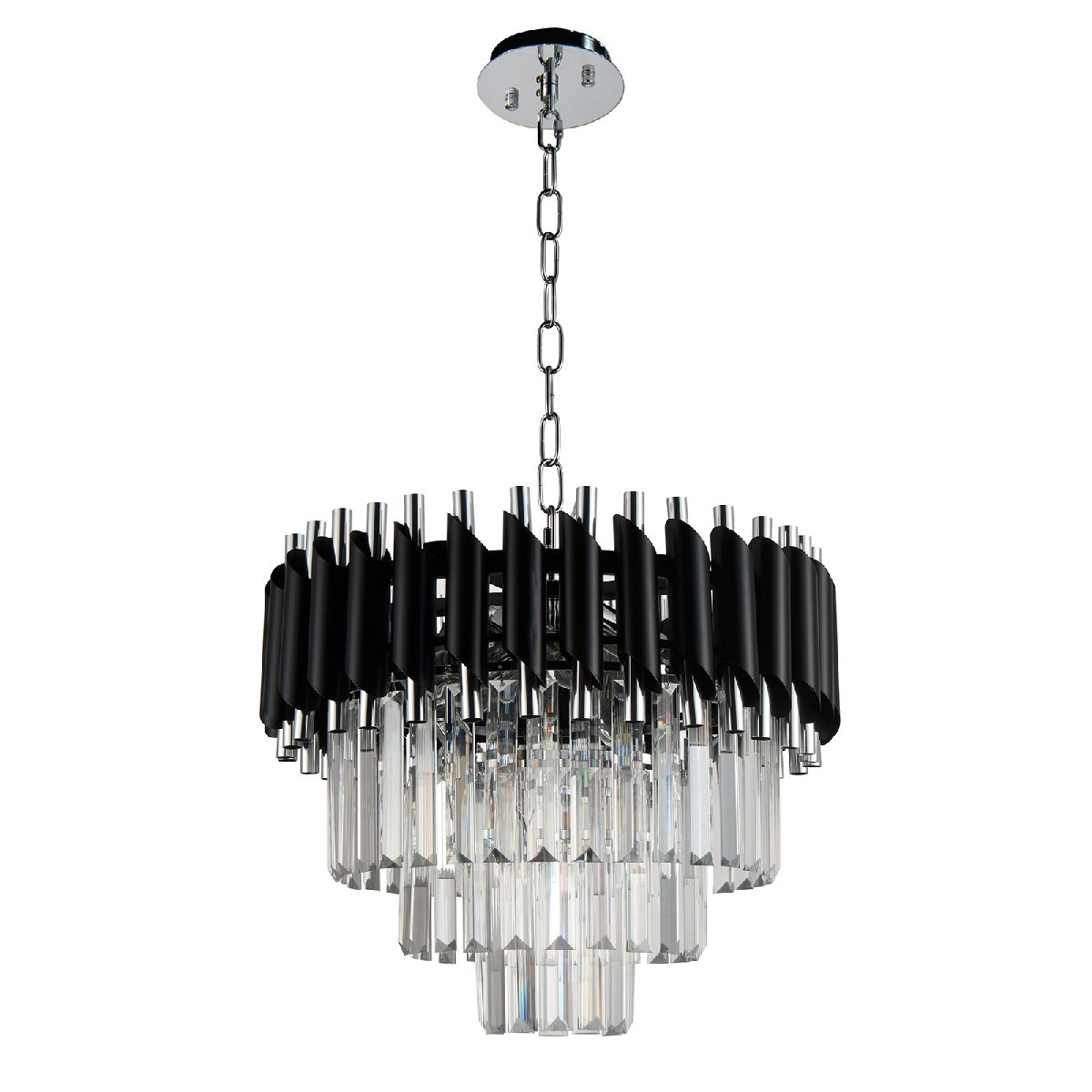 подвесная люстра natali kovaltseva darian 76017/5c chrome black