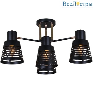 Потолочная люстра Reluce 06074-3.3-04 BK+FG