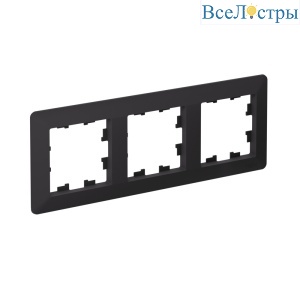 Рамка 3-ая Systeme Electric AtlasDesign Air Карбон/дымчатый черный ATN221003