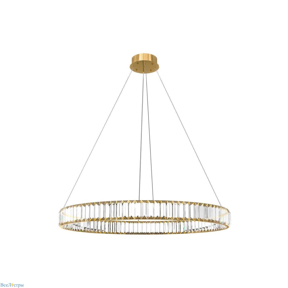 подвесной светодиодный светильник loft it crystal ring 10135/800 gold