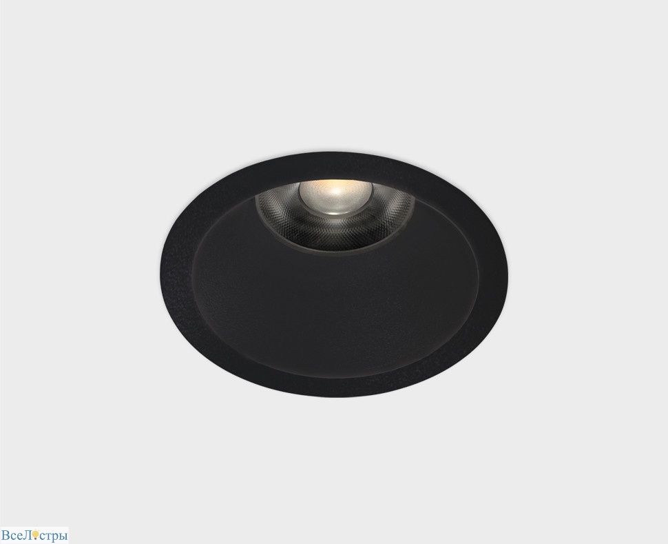 встраиваемый светильник italline it06-6025 black 3000k