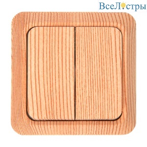 Выключатель 2-клавишный General 477034