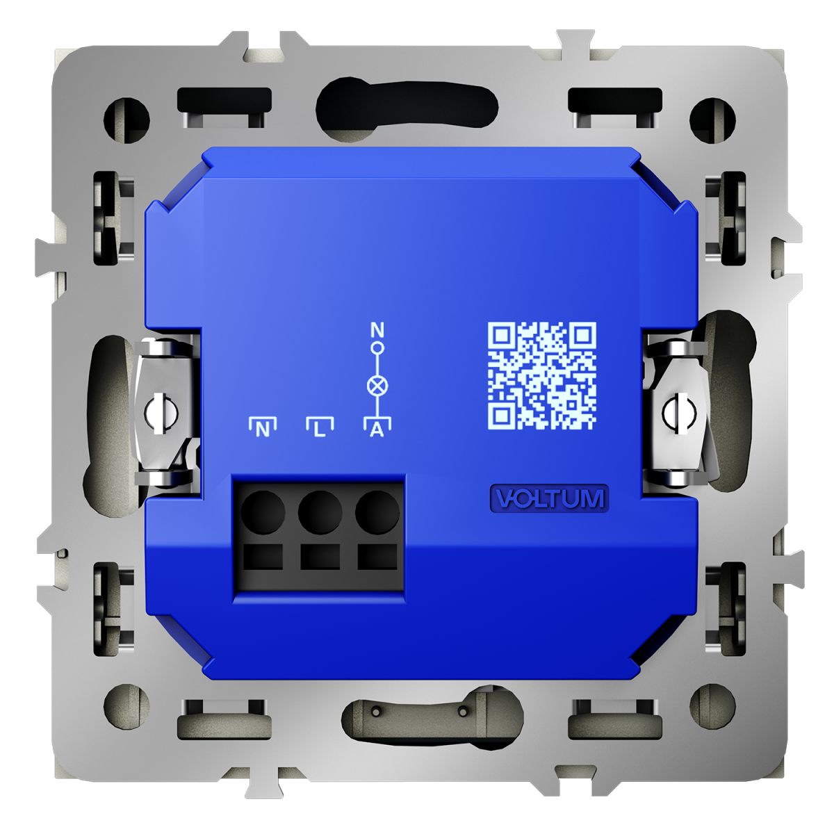 выключатель встраиваемый voltum s70 карточный 16а, (сталь) vls010705