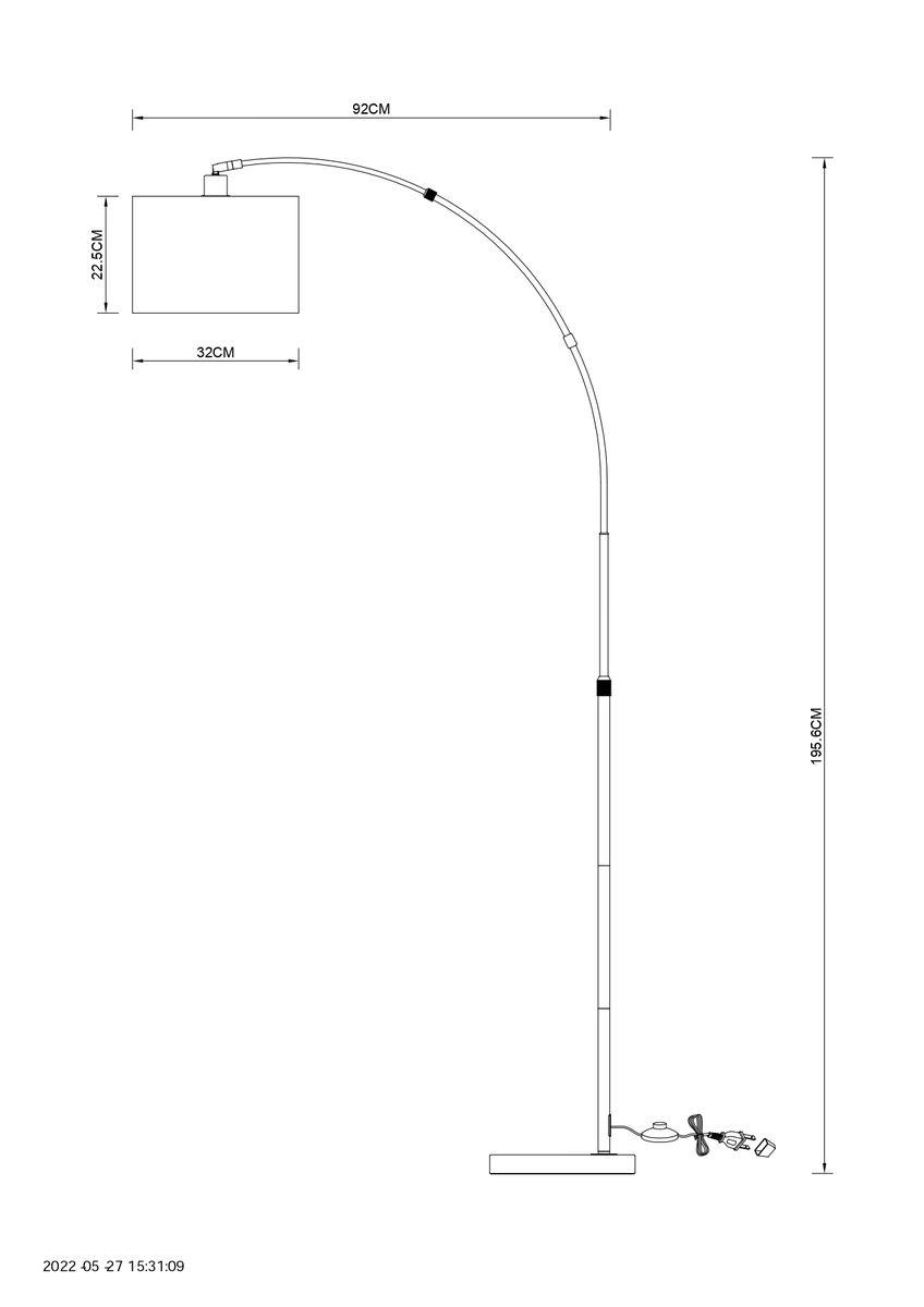 торшер arte lamp paolo a4060pn-1cc