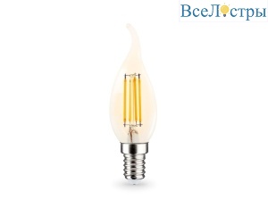 Филаментная светодиодная лампа Ambrella Light Bulbing E14 15W 2700K свеча на ветру 351523