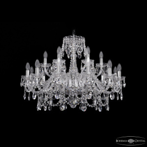 Подвесная люстра Bohemia Ivele Crystal 1411/12+6/300 Ni