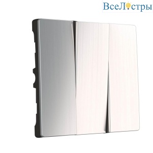Набор клавиш для выключателя трехклавишного Werkel глянцевый никель W1139002 4690389157929