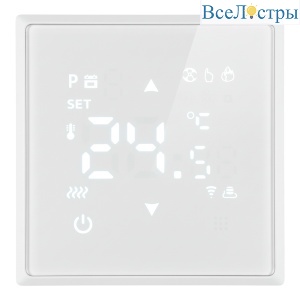 Терморегулятор Wi-Fi (механизм) Stekker Эмили RSW00-5119-01 белый фарфор soft touch 50376