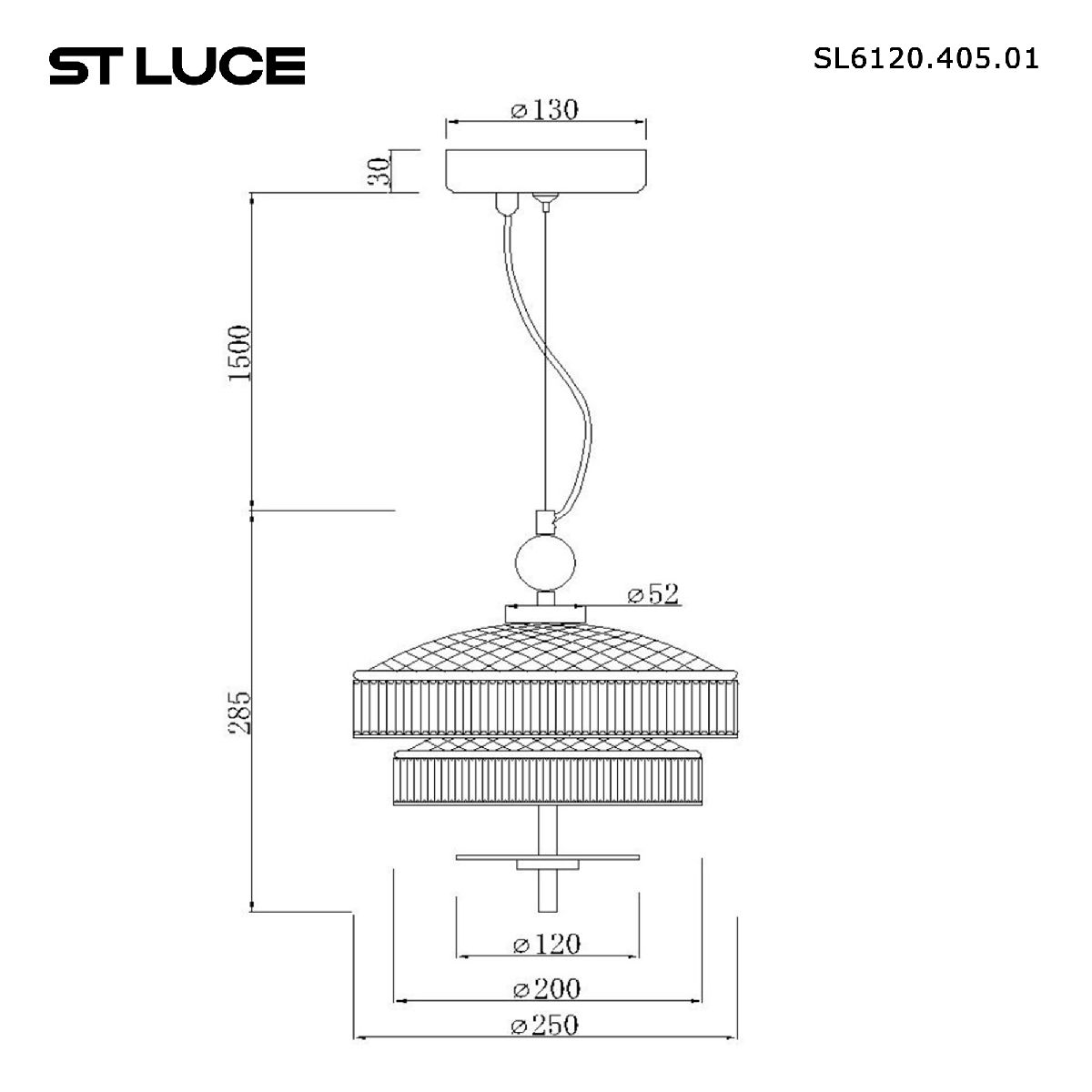подвесной светильник st luce oriental sl6122.303.01