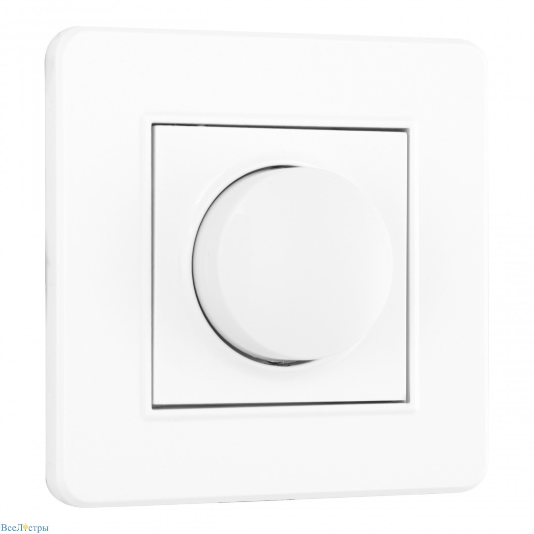 диммер с рамкой arte milano set16-1-48-1 white