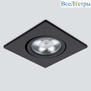 Встраиваемый светодиодный светильник Elektrostandard 15273/LED черный 4690389176661