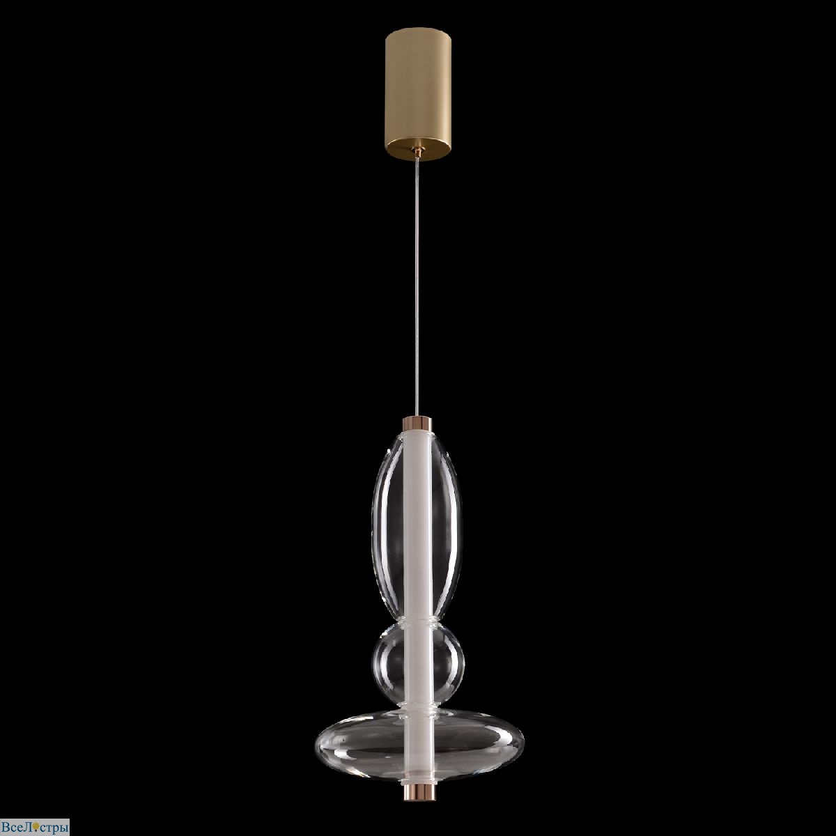 подвесной светильник crystal lux quasar sp10w led transparent