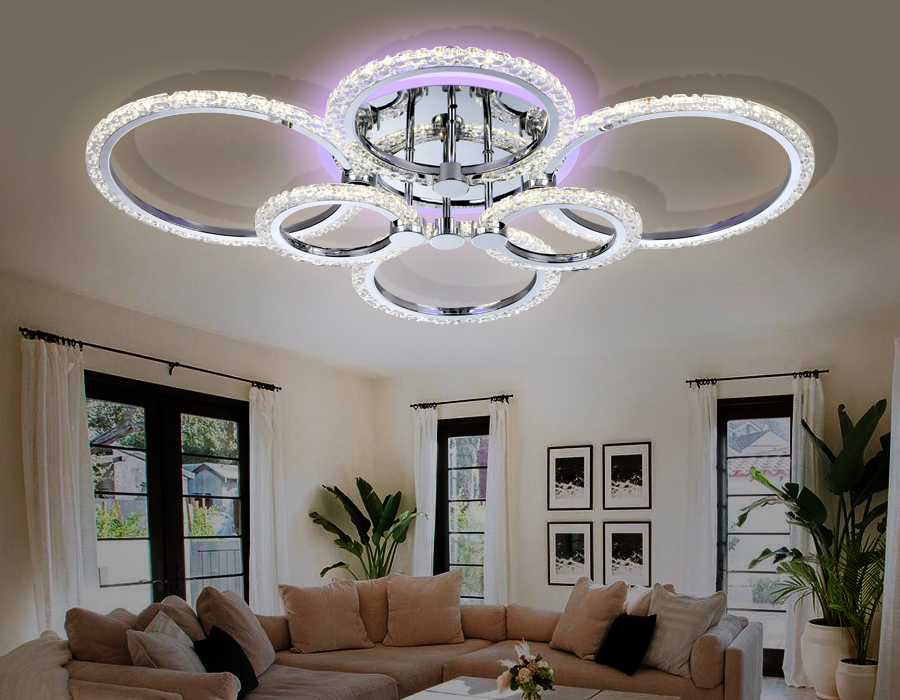потолочная люстра с пультом ambrella light acrylica original fa413