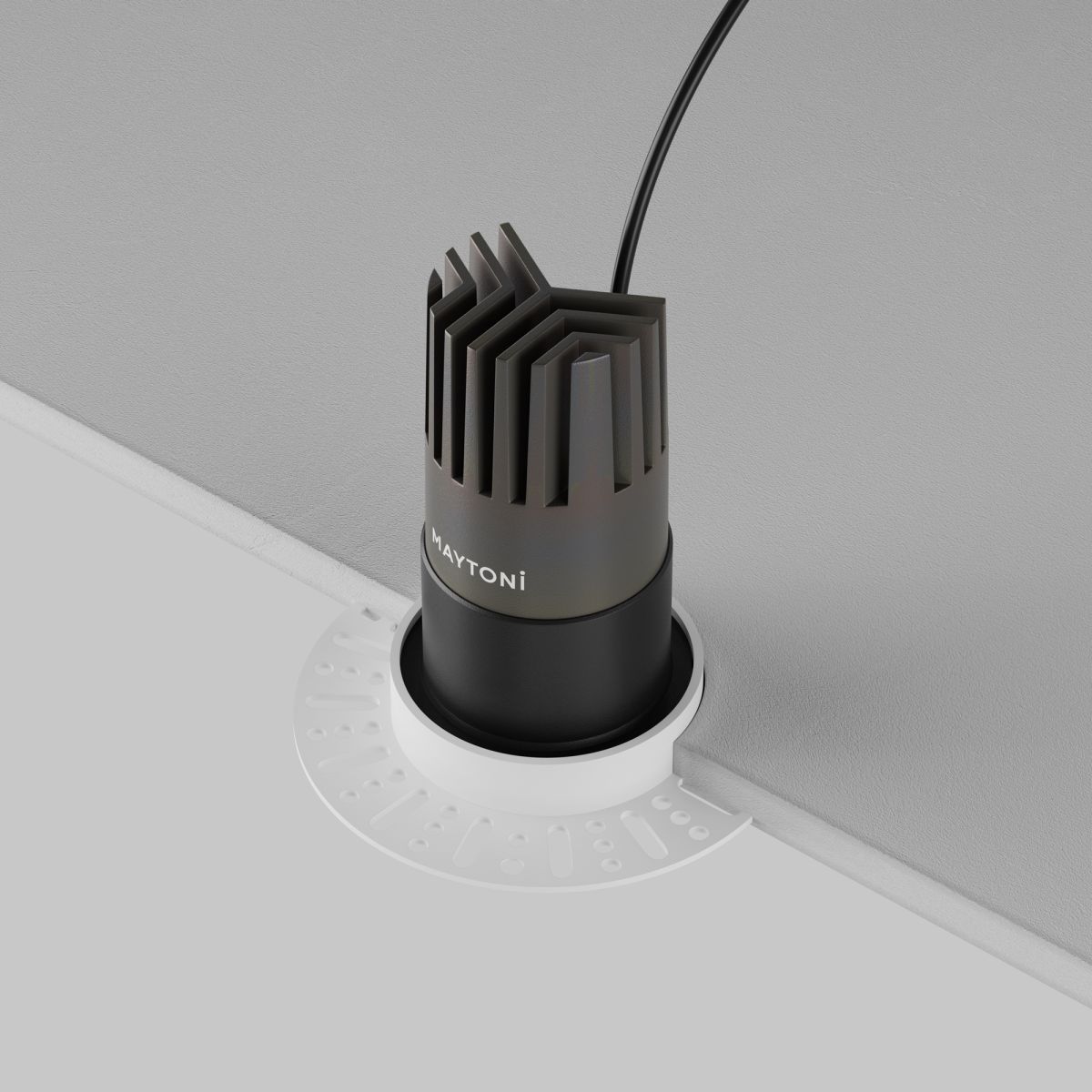 встраиваемый светильник maytoni technical dip dl120-10w-3k-trs-b
