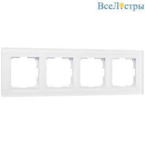 Рамка на 4 поста Werkel Favorit белый матовый W0041105 4690389159930