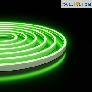 Светодиодный неон Apeyron 24В, 10Вт/м, зеленый smd 2835 120д/м, PCB 8мм, 6х12мм, 5м, IP65 17-306