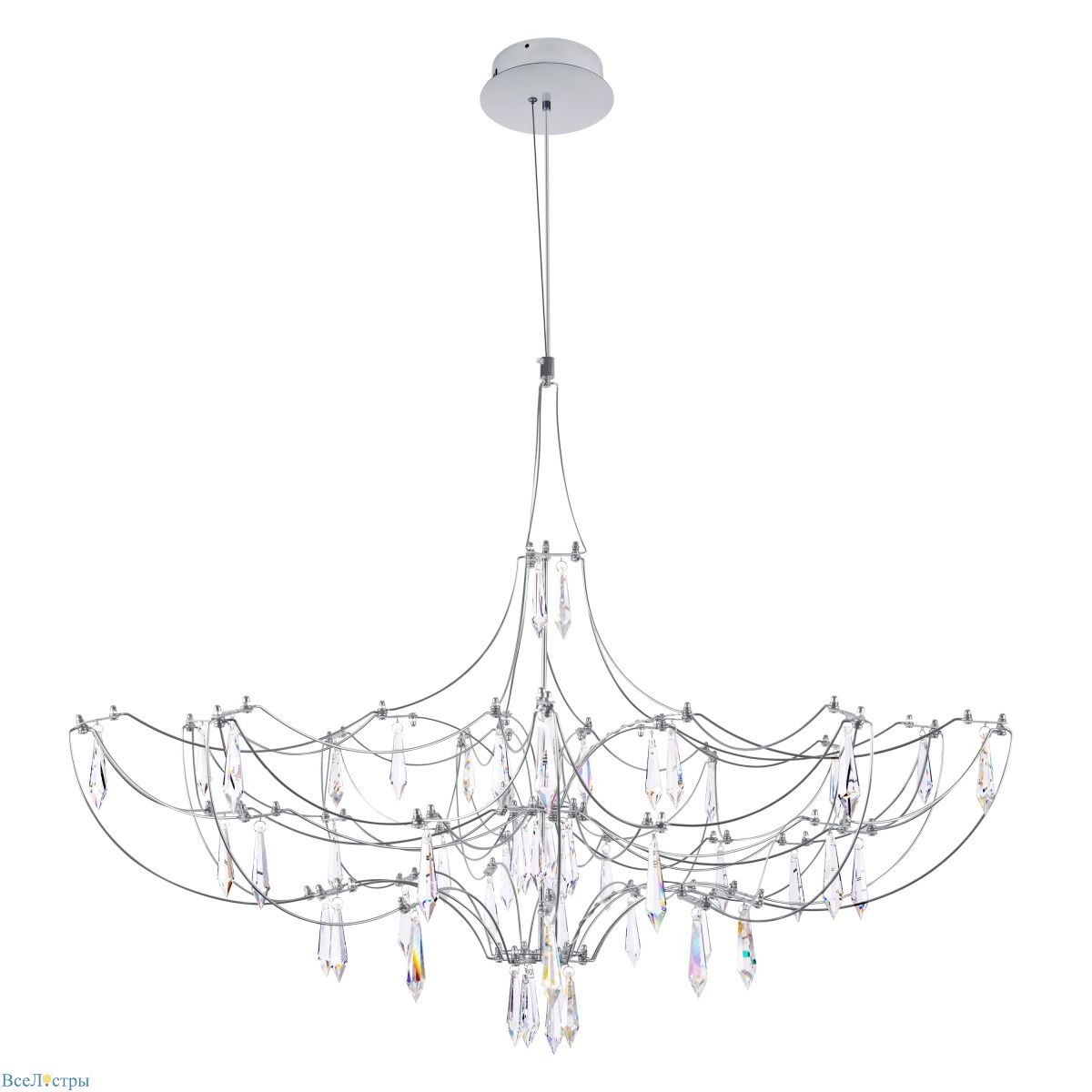 подвесная люстра loft it mira 10589/900 silver asfour