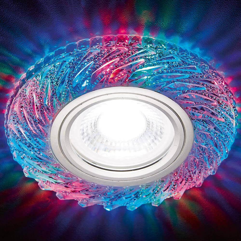 встраиваемый светодиодный светильник ambrella light led s295 ch/rg