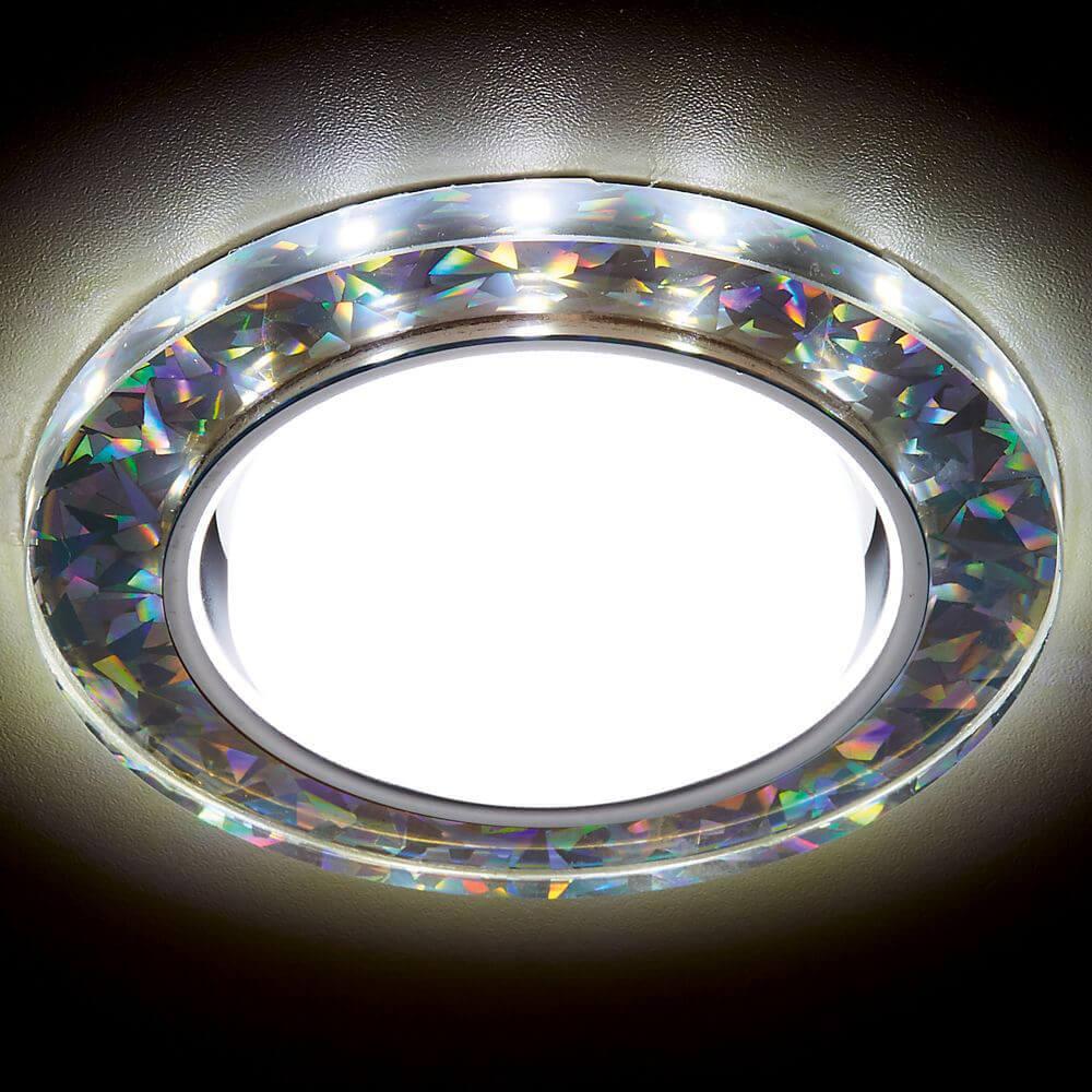 встраиваемый светильник ambrella light gx53 led g248 w/ch