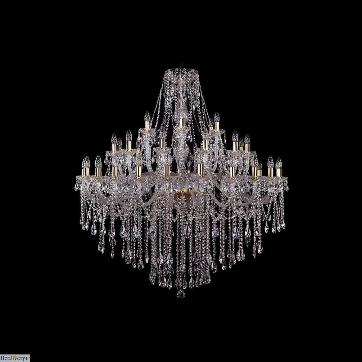 подвесная люстра bohemia ivele 1415/24+12+6/460 g