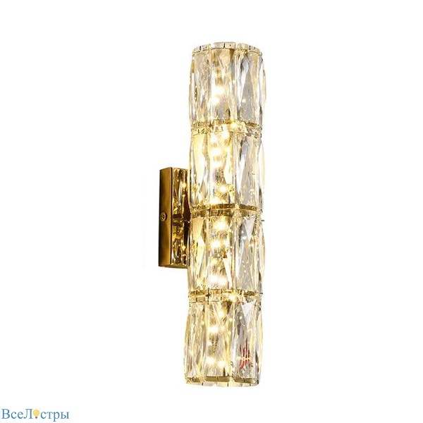 настенный светильник delight collection wall lamp a06w/4 gold/clear